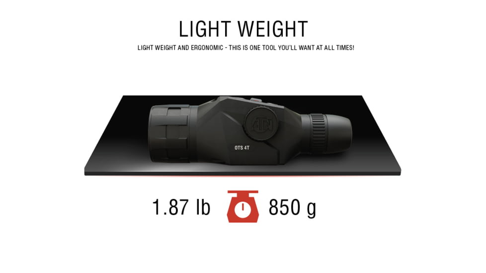 ATN OTS 4T, 1.5-15x, 640x480, Thermal Viewer w/ Full HD Video rec, WiFi,Smooth zoom, iOS/Android Controlling App, Black, TIMNO4642A