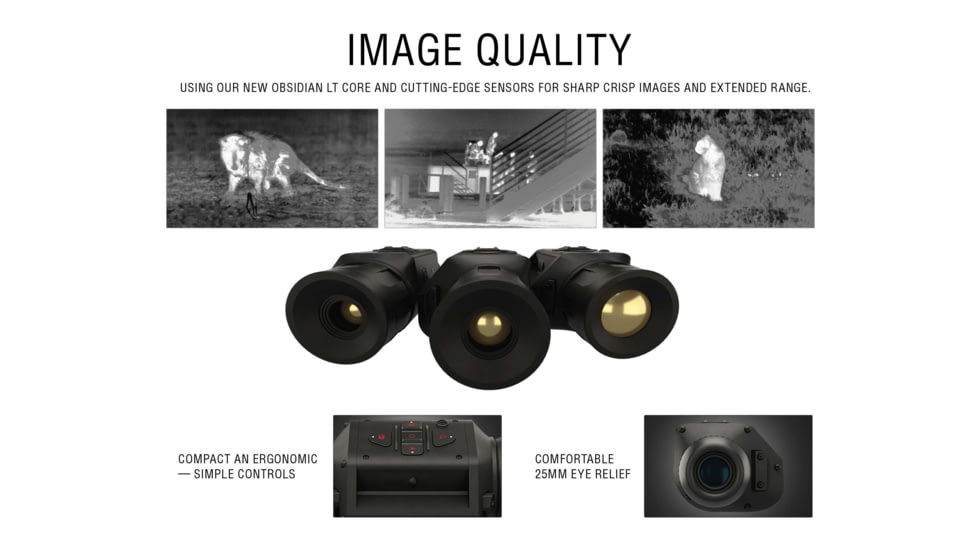ATN OTS LT 320 2-4x Thermal Viewer, 25mm, 320x240, Black, TIMNOLT319X