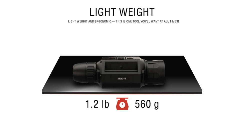 ATN OTS LT 320 2-4x Thermal Viewer, 25mm, 320x240, Black, TIMNOLT319X