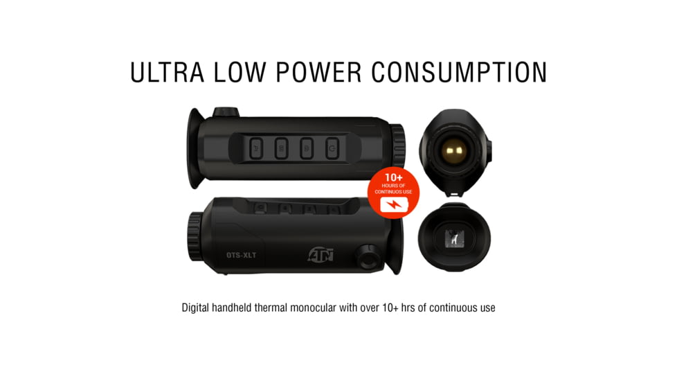 ATN OTS-XLT 2.5-10x Thermal Viewer, 25mm, 160x120, Black, TIMNOXL125X