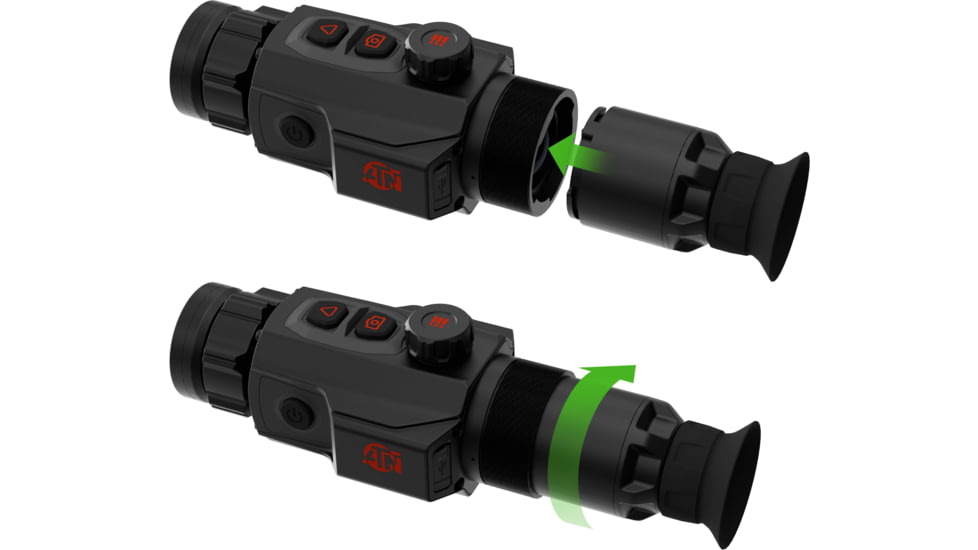 ATN TICO 6 Eyepiece Adapter, Viewer, Black, ACCOEYEPG6