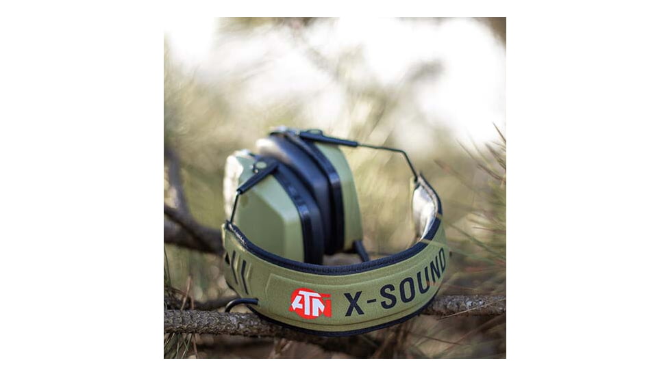 ATN X-Sound Hearing Protector, Electronic Earmuffs w/Bluetooth, Camo, ACPROTXSND