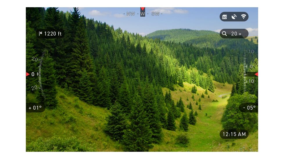 ATN X-Spotter HD 20-80x Smart Day/Night Spotting Scope w/Video Recording, Wi-Fi, GPS, Smartphone Control via App, Green/Black DGSSHD2080