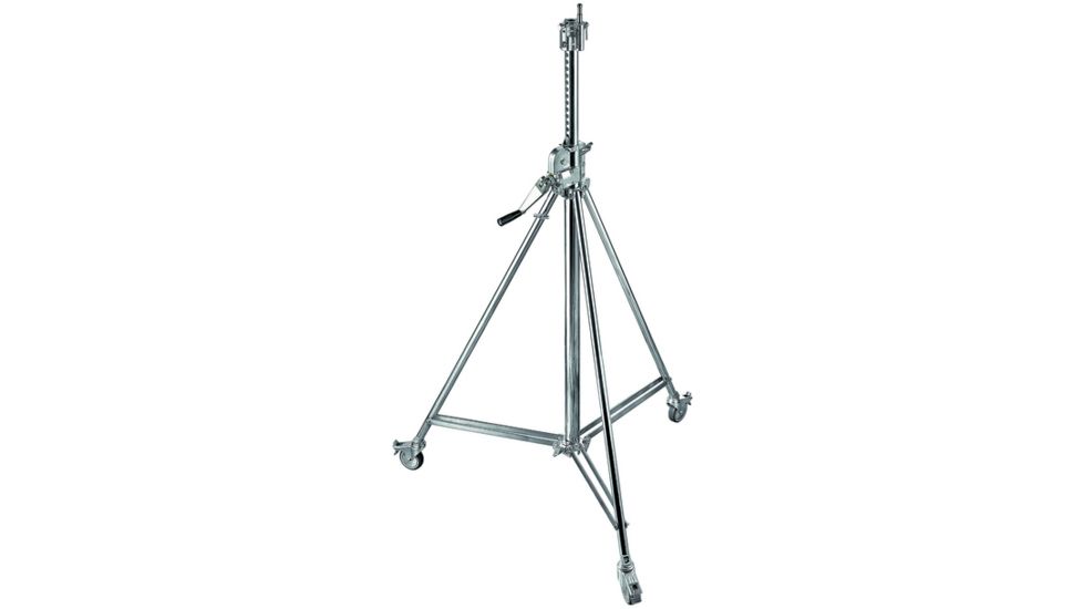 Avenger High Wind-up Steel Cine Stand With Braked Casters B205