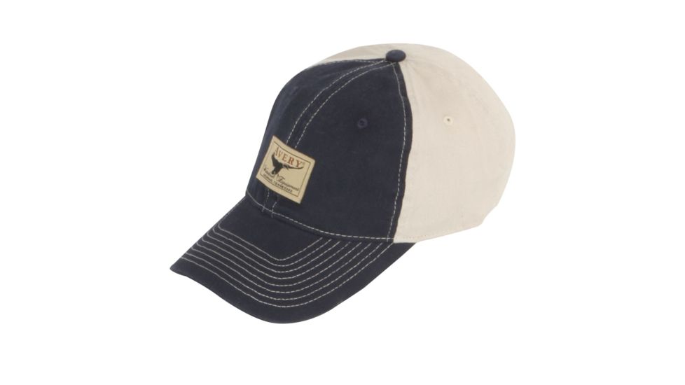 Avery Outdoors AWE 2-Tone Cotton Twill Cap,Navy/Tan 44223