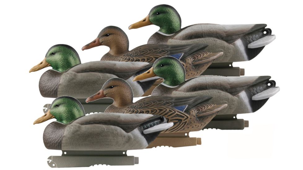 Avery Outdoors Life-Size Mallards, 1/2 dozen, Realistic Postures, 77144