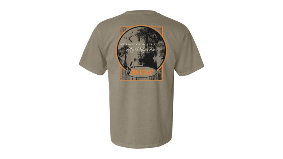 Avery Outdoors My First Choice Short Sleeve Tee - Men's, Pepper, Small 43280