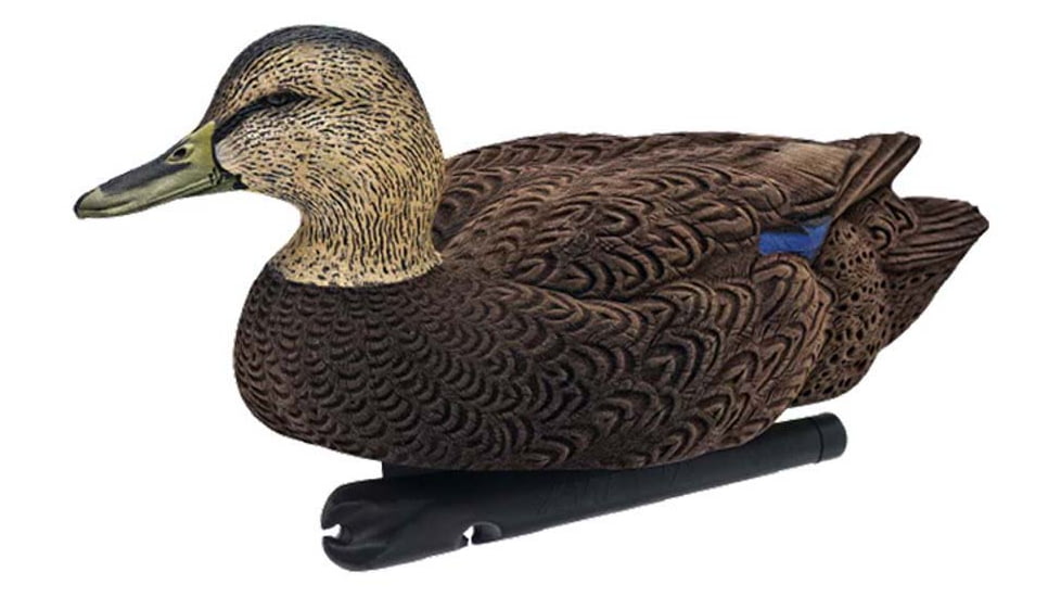 Avian X Top Flight Duck Decoy, Flocked Black Duck Floater, 6 pk, AVX-AVX8075