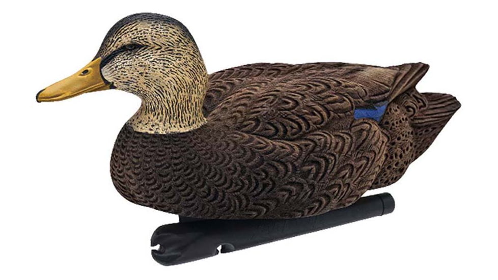 Avian X Top Flight Duck Decoy, Flocked Black Duck Floater, 6 pk, AVX-AVX8075