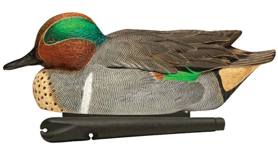 Avian X Top Flight Duck Decoy, Green Wing Teal Floater 6 pk., 8081, AVX-AVX8081