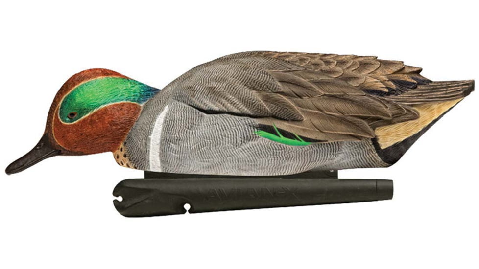Avian X Top Flight Duck Decoy, Green Wing Teal Floater 6 pk., 8081, AVX-AVX8081