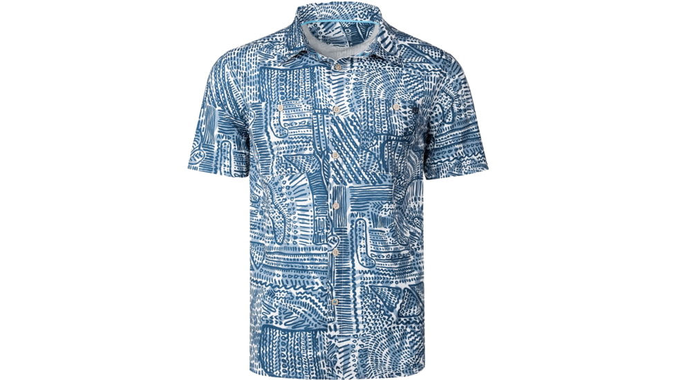 AVID Sportswear Baja Perfromance Short Sleeve Shirt - Mens, White, Large, MV12404WHTLG