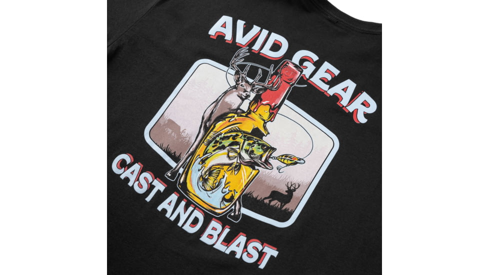 AVID Sportswear Cast And Blast T-Shirt - Mens, Black, Large, MT32403BLKLG