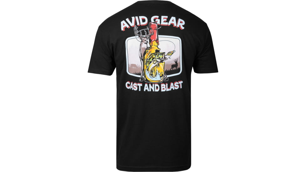 AVID Sportswear Cast And Blast T-Shirt - Mens, Black, Large, MT32403BLKLG