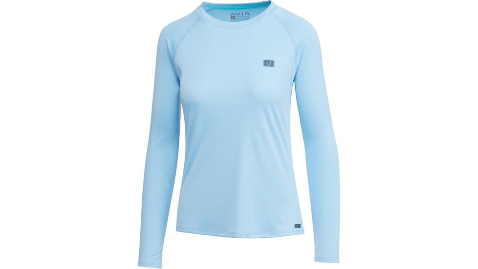 AVID Sportswear Core Avidry Long Sleeve Shirt - Womens, Sky, Large, WK12400SKYLG