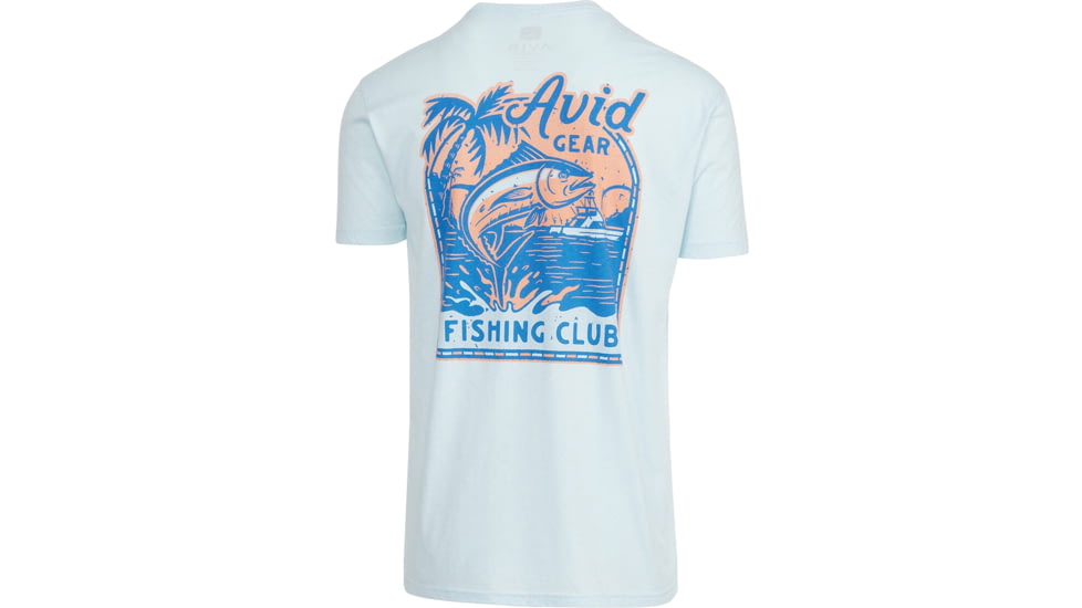 AVID Sportswear Fishing Club T-Shirt - Mens, Seafoam, Medium, MT12406SFMMD