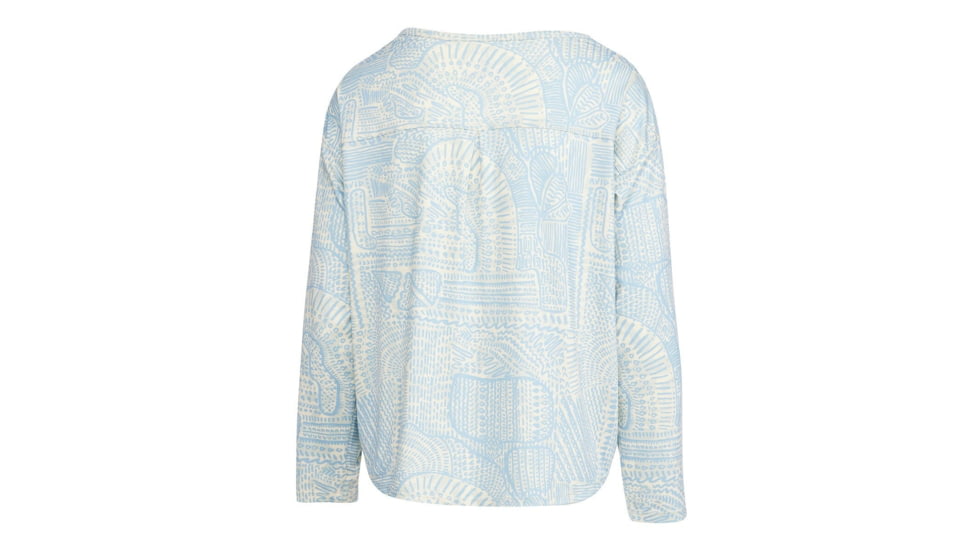 AVID Sportswear Haven Pacifico Henley Shirt - Womens, Clearwater Sky, Medium, WK12405CWSMD