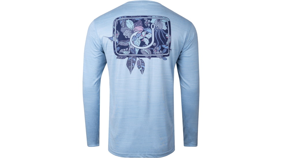 AVID Sportswear Islamorada Icon Pacifico Long Sleeve Shirt - Mens, Sky, 2XL, MK32436SKY2X