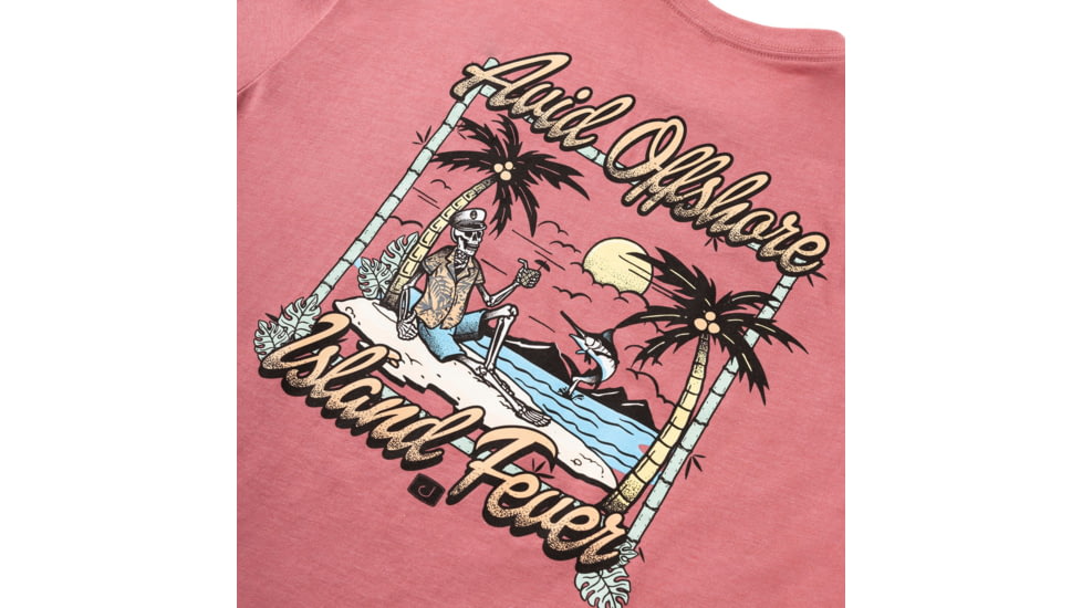 AVID Sportswear Island Fever T-Shirt - Mens, Heather Coral, Large, MT12408HCOLG