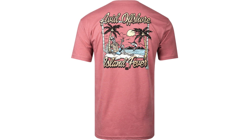 AVID Sportswear Island Fever T-Shirt - Mens, Heather Coral, Large, MT12408HCOLG