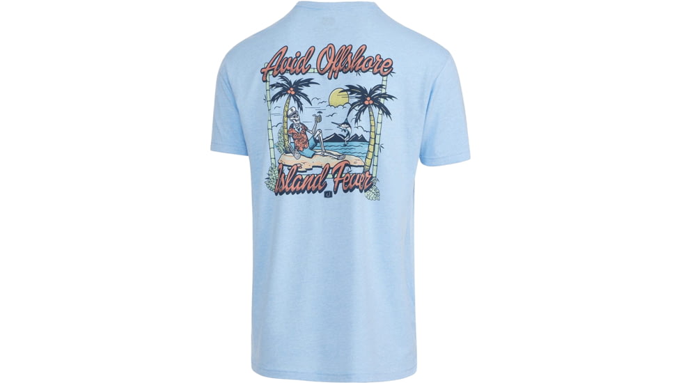 AVID Sportswear Island Fever T-Shirt - Mens, Heather Sky, Extra Large, MT12408HSKXL