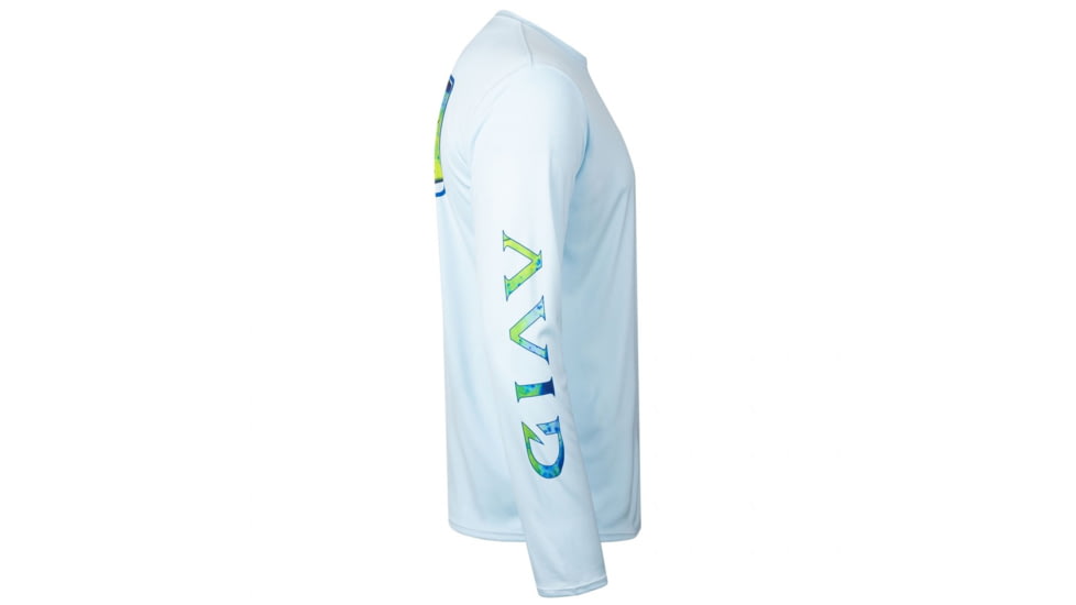 AVID Sportswear Mahi Hook Avidry Long Sleeve Shirt - Mens, Ice Blue, Large, MK12420IBLLG