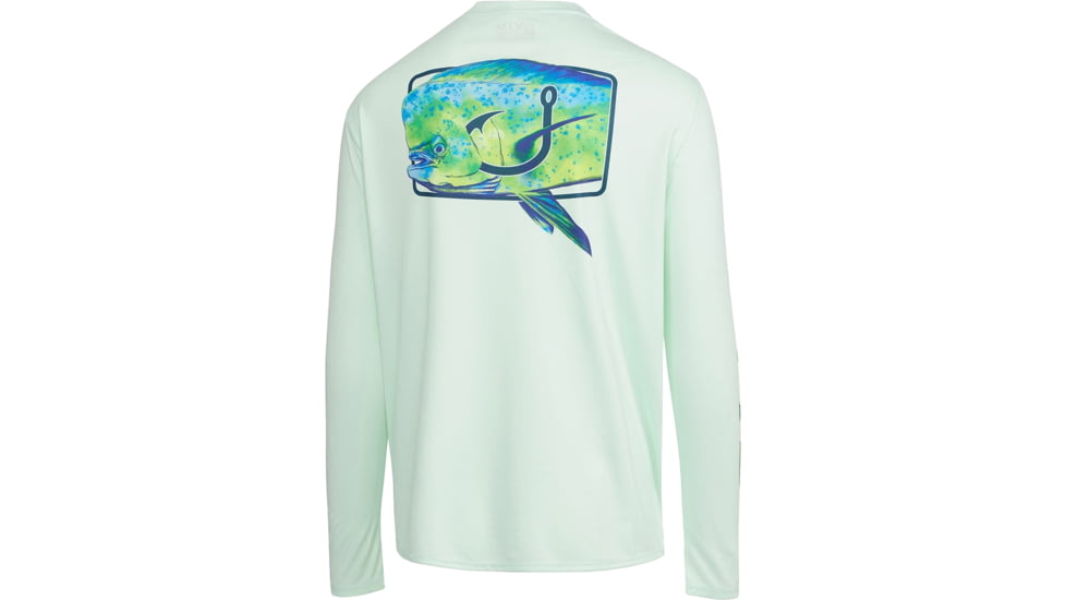 AVID Sportswear Mahi Hook Avidry Long Sleeve Shirt - Mens, Seafoam, 2XL, MK12420SFM2X