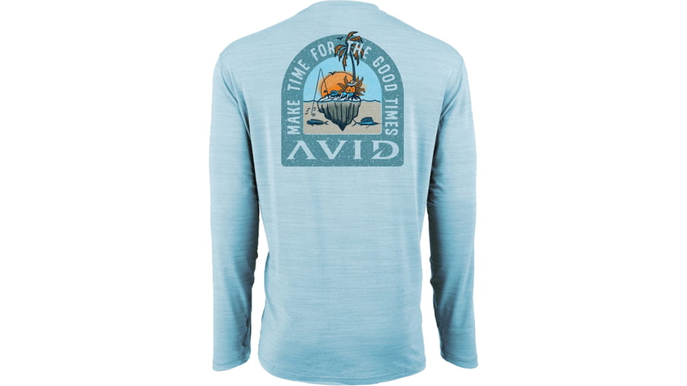 AVID Sportswear Make Time Pacifico Long Sleeve Shirt - Mens, Ice Blue, Small/Medium, MK32341IBLSM