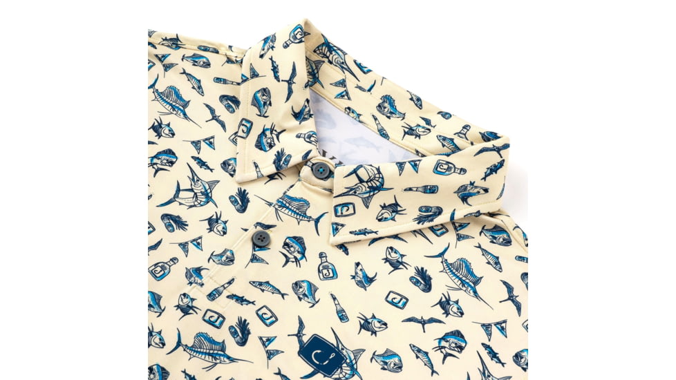 AVID Sportswear Offshore Pacifico Polo - Mens, Bone, Extra Large, MK32414BONXL