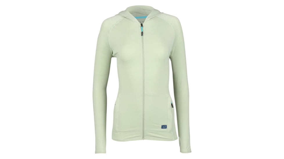 AVID Sportswear Pacifico Performance Zip Hoodie - Womens, Green Fig, Medium, WK12327GRFMD
