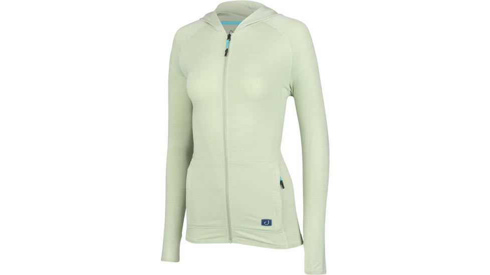 AVID Sportswear Pacifico Performance Zip Hoodie - Womens, Green Fig, Medium, WK12327GRFMD