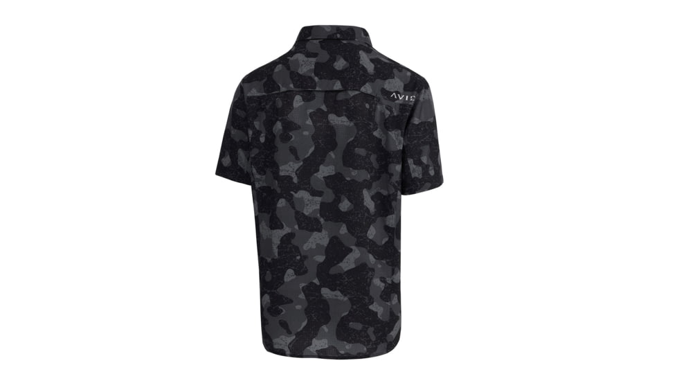 AVID Sportswear Shelter Camo Performance Short Sleeve Shirt - Mens, Shelter Black, Large, MV12405SHBLG