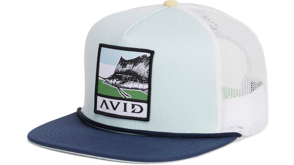 AVID Sportswear Shores Retro Flat Bill Hat - Mens, Seafoam, One Size, MH12419SFMOS