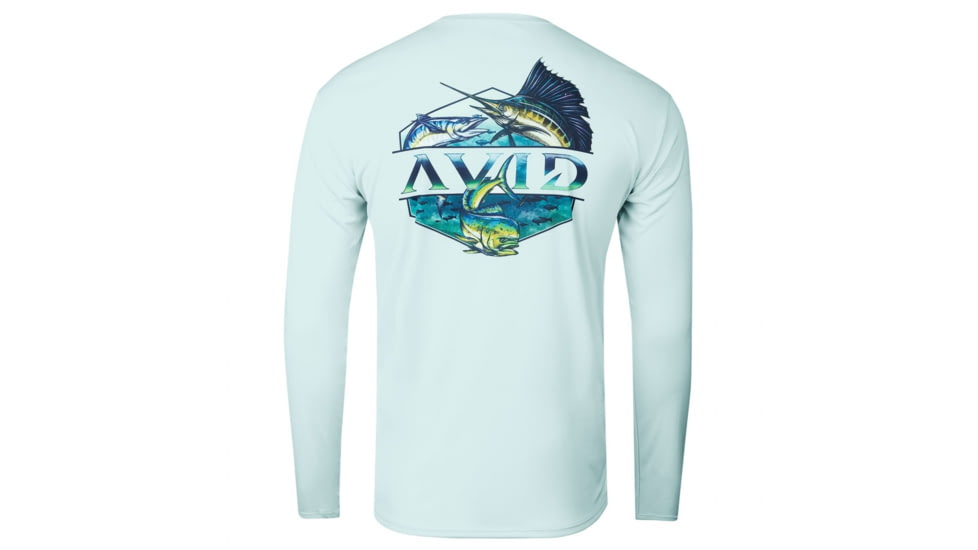 AVID Sportswear Slammed Avidry Long Sleeve Shirt - Mens, Seafoam, 2XL, MK12426SFM2X