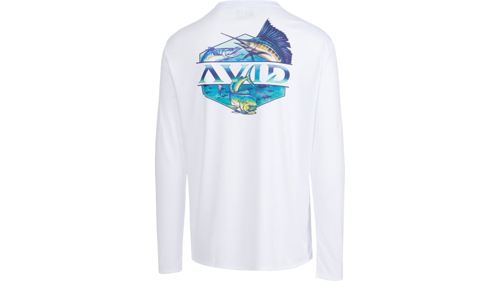 AVID Sportswear Slammed Avidry Long Sleeve Shirt - Mens, White, 3XL, MK12426WHT3X