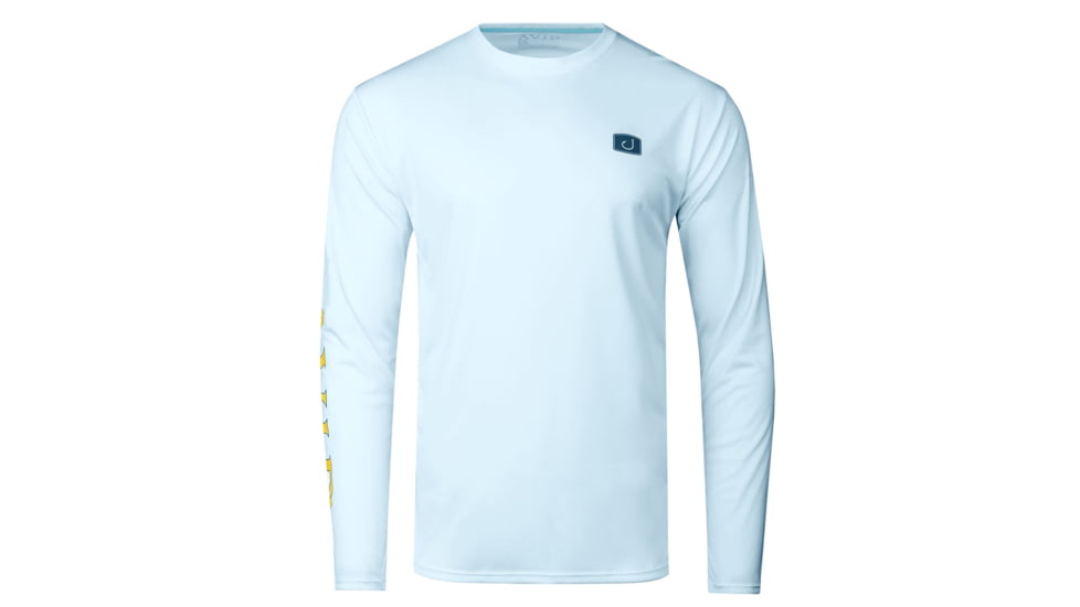 AVID Sportswear Squid Row Avidry Long Sleeve Shirt - Mens, Ice Blue, Small/Medium, MK32423IBLSM