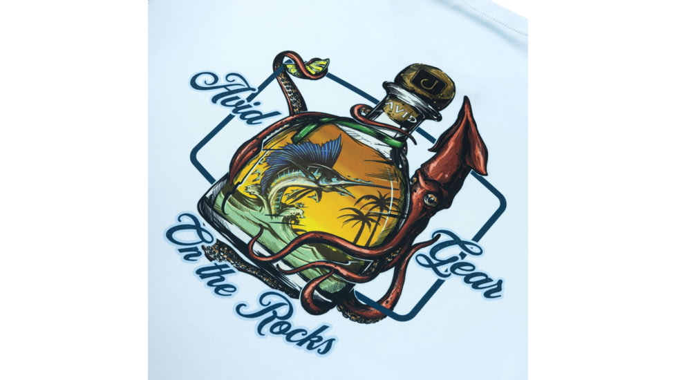 AVID Sportswear Squid Row Avidry Long Sleeve Shirt - Mens, Ice Blue, Small/Medium, MK32423IBLSM