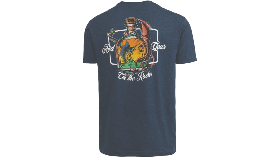 AVID Sportswear Squid Row T-Shirt - Mens, Heather Navy, Large, MT12411HNYLG