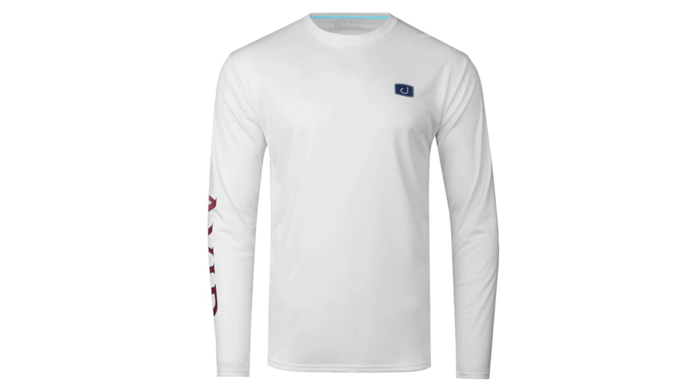 AVID Sportswear Stars And Bars Avidry Long Sleeve Shirt - Mens, Glacier, 2XL, MK32421GLG2X