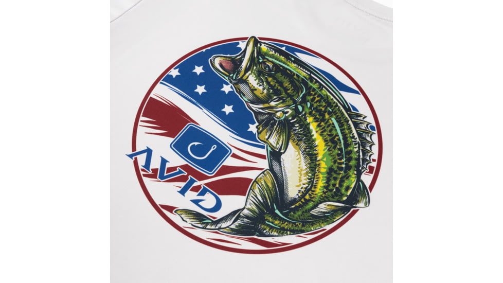 AVID Sportswear Stars And Bars Avidry Long Sleeve Shirt - Mens, Glacier, 2XL, MK32421GLG2X