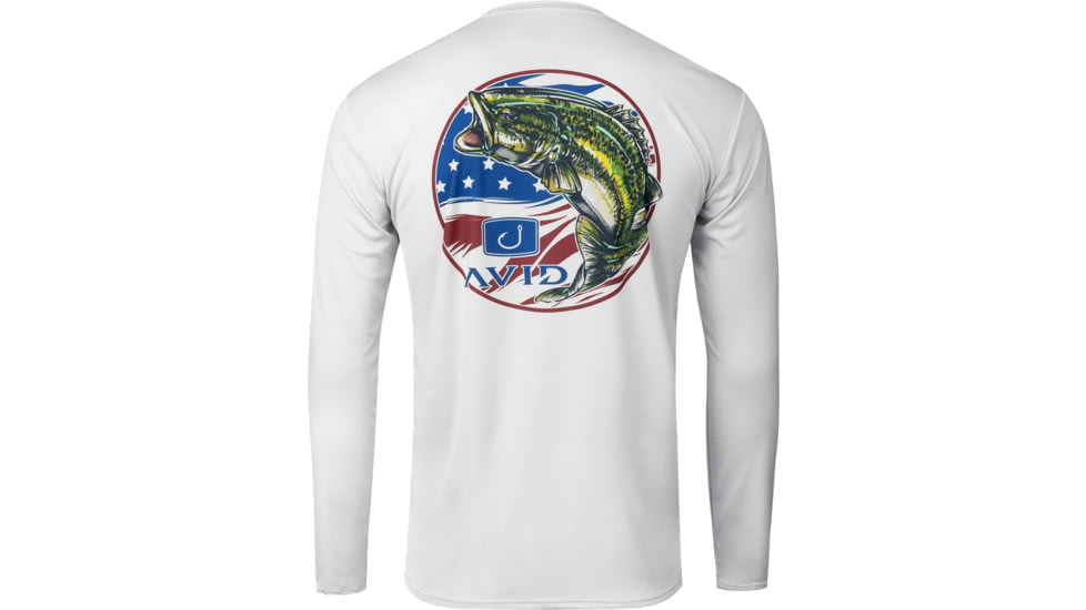 AVID Sportswear Stars And Bars Avidry Long Sleeve Shirt - Mens, Glacier, 2XL, MK32421GLG2X