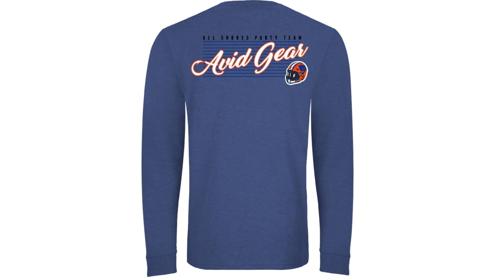 AVID Sportswear Throwback Long Sleeve T-Shirt - Mens, Orange-Blue, Extra Large, MT32350OBLXL