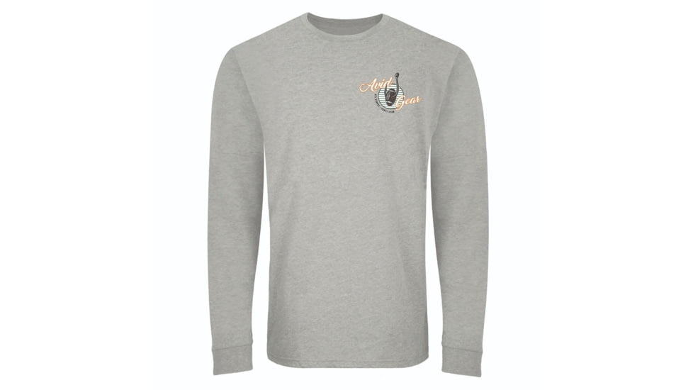 AVID Sportswear Throwback Long Sleeve T-Shirt - Mens, Orange-Green, Small/Medium, MT32350OGRSM