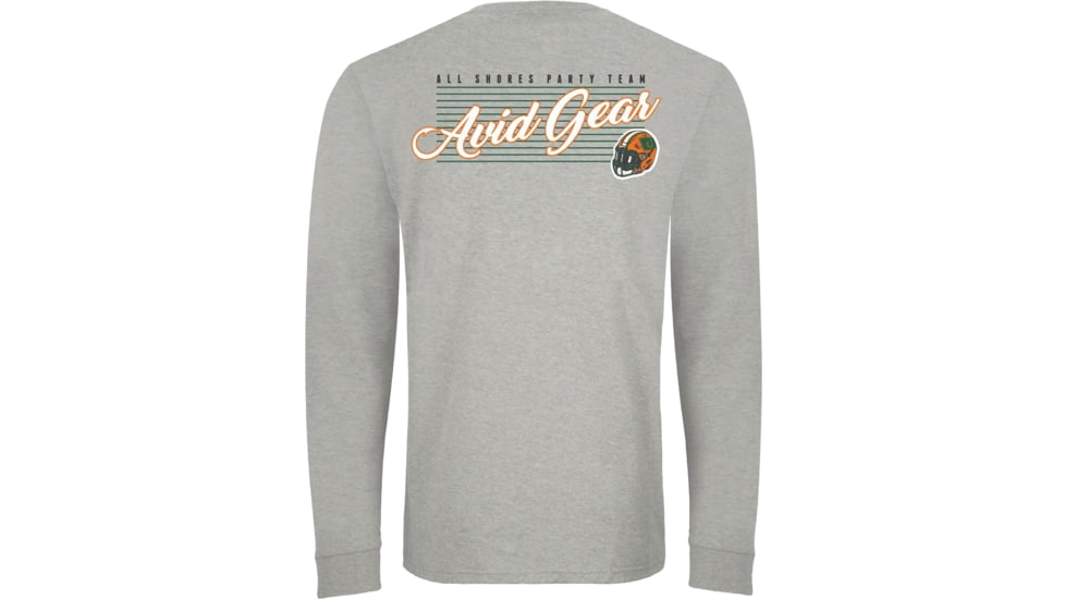 AVID Sportswear Throwback Long Sleeve T-Shirt - Mens, Orange-Green, Small/Medium, MT32350OGRSM