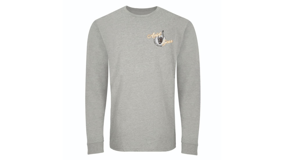 AVID Sportswear Throwback Long Sleeve T-Shirt - Mens, Orange-Grey, 2XL, MT32350OGY2X