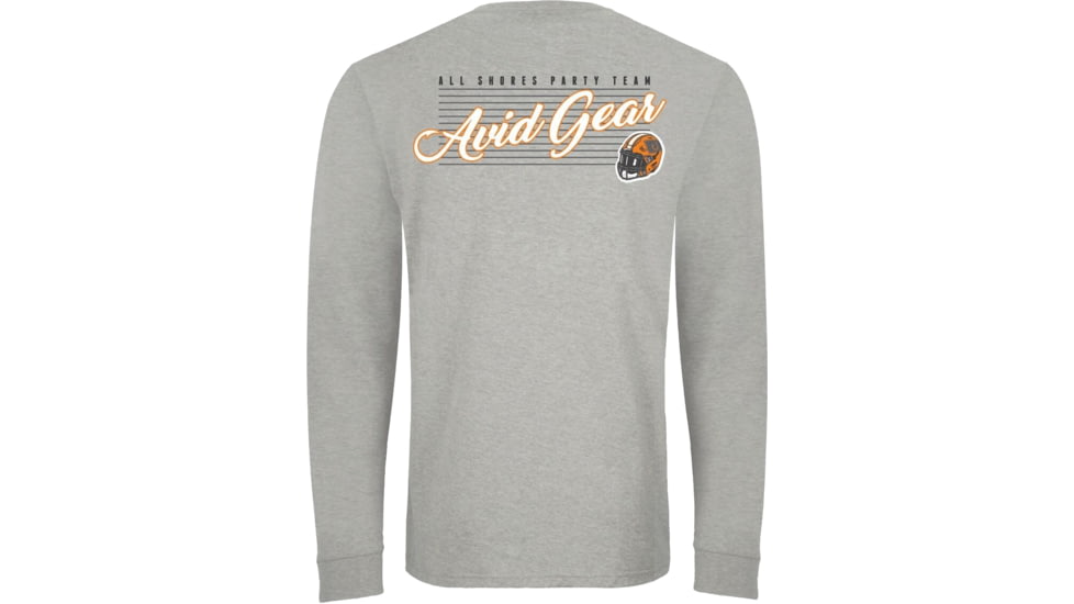 AVID Sportswear Throwback Long Sleeve T-Shirt - Mens, Orange-Grey, 2XL, MT32350OGY2X