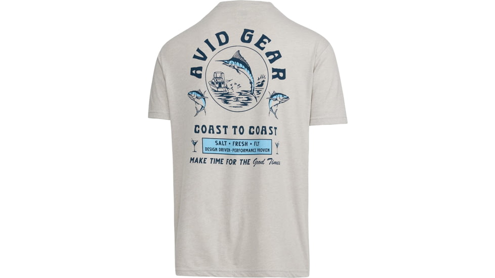 AVID Sportswear Trollers T-Shirt - Mens, Heather Silver, Large, MT12405HSVLG