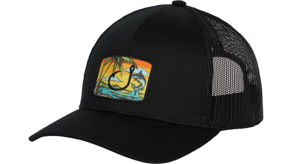 AVID Sportswear Tropics Trucker Hat - Mens, Black, One Size, MH12344BLKOS