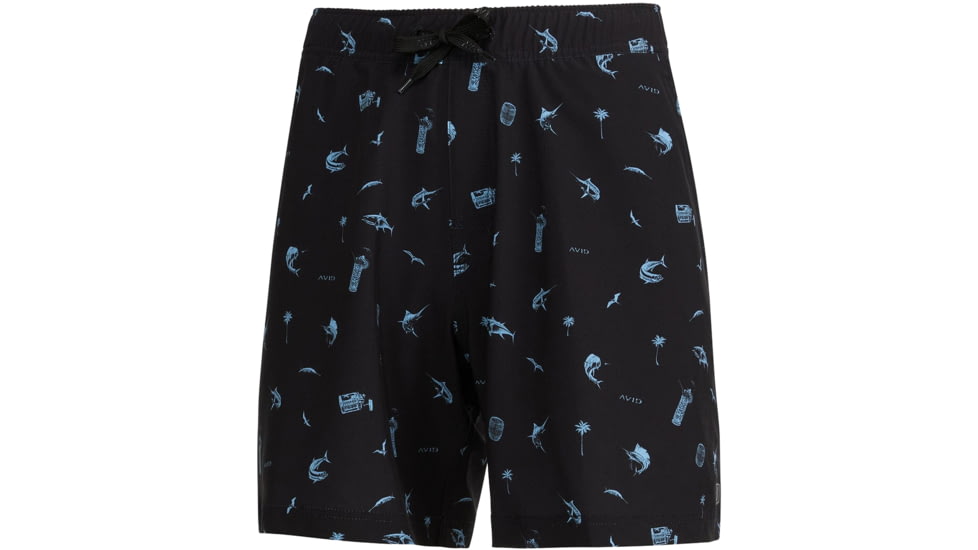 AVID Sportswear Westwinds Volley Shorts - Mens, Black, Medium, MS12405BLKMD