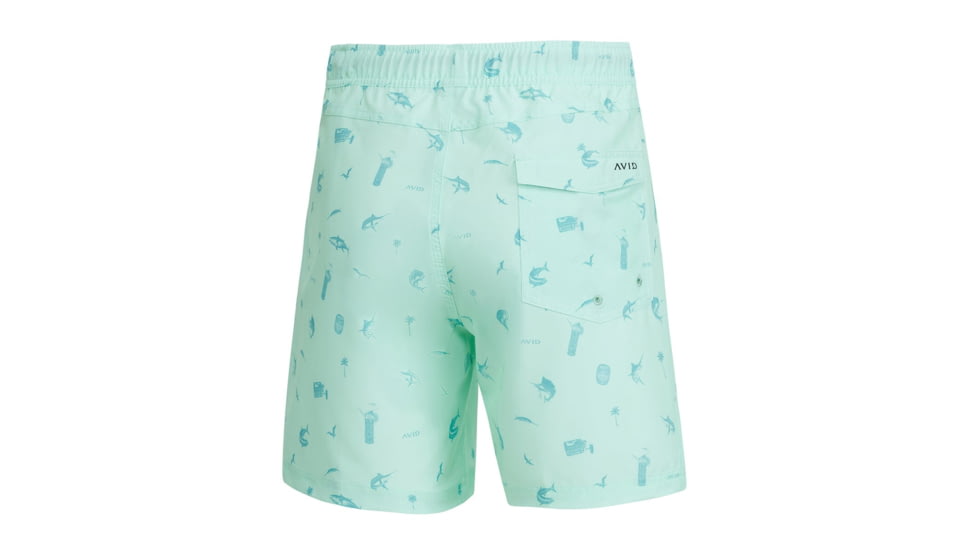 AVID Sportswear Westwinds Volley Shorts - Mens, Seafoam, Small/Medium, MS12405SFMSM
